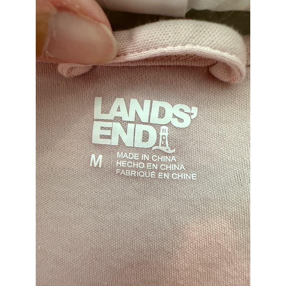LANDS’ END Supima Cotton Pink Nightgown Sleep Shirt Lounge | Medium - Picture 5 of 7